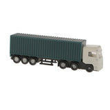 Maxbell 2Pcs Model Container Truck Figure Transporter Truck Vehicle Car 1:150 N Scale Building Scenery Layout