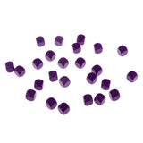 Maxbell Pack of 25pcs Opaque Purple Blank D6 Six Sided Dice Teaching Resources Party Supplies