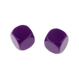 Maxbell Pack of 25pcs Opaque Purple Blank D6 Six Sided Dice Teaching Resources Party Supplies