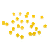 Maxbell Pack of 25pcs Opaque Yellow Blank D6 Six Sided Dice Teaching Resources Party Supplies