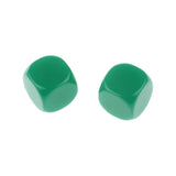 Maxbell Pack of 25pcs Opaque Green Blank D6 Six Sided Dice Teaching Resources Party Supplies