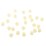 Maxbell Pack of 25pcs Opaque Beige Blank D6 Six Sided Dice Teaching Resources Party Supplies