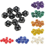 Maxbell Pack of 10pcs Pearl Purple D12 Twelve Sided Game Dice D&D TRPG Games Party Supplies