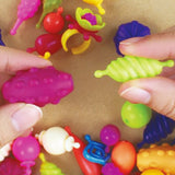 Maxbell Parents Pop Beads Art Craft Kit Toy Gift DIY Wristlet Hair Band Multicolored Set of 188