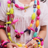 Maxbell Parents Pop Beads Art Craft Kit Toy Gift DIY Wristlet Hair Band Multicolored Box of 240