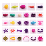 Maxbell Parents Pop Beads Art Craft Kit Toy Gift DIY Wristlet Hair Band Multicolored Box of 240