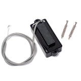 Maxbell Black Single Coil Sized 4 String Bass Pickup Cigar Box Guitar Pickup