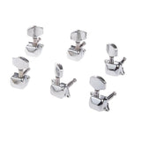 Maxbell 6pcs Semiclosed Tuners Tuning Pegs with Accs for Electric Acoustic Guitars