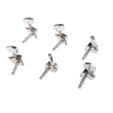 Maxbell 6pcs Semiclosed Tuners Tuning Pegs with Accs for Electric Acoustic Guitars