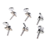 Maxbell 6pcs Semiclosed Tuners Tuning Pegs with Accs for Electric Acoustic Guitars