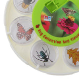 Maxbell Insect Collection Box Set with Rotated Magnifier School Kindergarten Outdoor Kids Toys