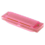 Maxbell Children Kids 10 Holes Mouth Organ Harmonica Music Learning Toy Instrument Xmas Gift Pink