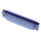 Maxbell Children Kids 10 Holes Mouth Organ Harmonica Music Learning Toy Instrument Xmas Gift Blue