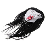 Maxbell Black Terror Latex Mask Halloween Trick Props Horror Costume Cosplay Show Mask