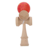 Maxbell Orange/Yellow Crackle Paint Traditional Kendama Ball Kids Educational Toy Xmas Gift