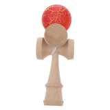 Maxbell Orange/Yellow Crackle Paint Traditional Kendama Ball Kids Educational Toy Xmas Gift