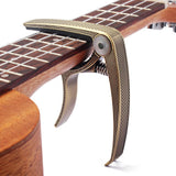 Maxbell Capo – Quick Trigger Release for Acoustic & Electric Guitar/Ukulele-Bronze