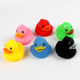 Maxbell 6 New Designed Rubber Sqeeze-sounding Dabbling Ducks for Baby Bath Time Fun