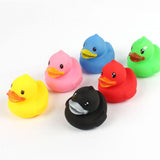 Maxbell 6 New Designed Rubber Sqeeze-sounding Dabbling Ducks for Baby Bath Time Fun