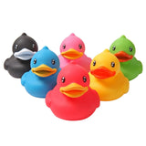 Maxbell 6 Designed Rubber Sqeeze-sounding Dabbling Ducks for Baby Bath Time Fun