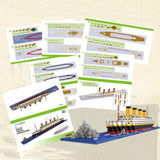 Maxbell 1860pcs Grand Titanic Building Blocks Kit Ship Model Kids Toy Gift