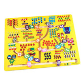 Maxbell 1-20 Numbers Matching Slide Game Board Math Rail Maze Slide Matching Maze Puzzle Kids Intelligence Toys