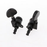 Maxbell 3R3L Black Machine Heads for Steel String/Electric Guitars Gear Ratio: 1/15