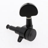 Maxbell 3R3L Black Machine Heads for Steel String/Electric Guitars Gear Ratio: 1/15