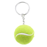 Stylish Tennis Ball Pendant Alloy Key Ring Green