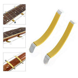 Maxbell 2pcs Luthier Guitar Care Tool String Spreaders for Cleaning Fretboard Yellow