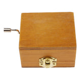 Maxbell Tiny Scenery Wood Music Box Hand-cranked Melody Box Desk Decoration Crafts