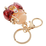 Maxbell God of Longevity Car Handbag Purse Charm Pendant Key Chain Ring Keychain Keyring Gifts