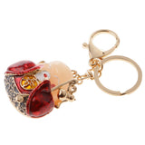 Maxbell God of Longevity Car Handbag Purse Charm Pendant Key Chain Ring Keychain Keyring Gifts