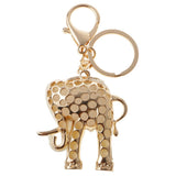 Maxbell Resin Elephant Key Chain Ring Keychain Key Holder Keyring Handbag Pendant White