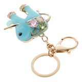 Maxbell Resin Elephant Key Chain Ring Key Holder Keychain Handbag Pendant Blue