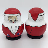 Maxbell Set of 10pcs Wooden Charistmas Xmas Santa Claus Nesting Dolls Matryoshka Toy