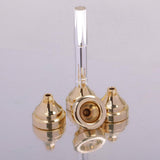 Maxbell Trumpet Mouthpiece 4 Sizes Set 3C 5C 7C 1-1/2C Gold Plated Mouth Pieces Kit