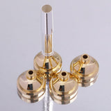 Maxbell Trumpet Mouthpiece 4 Sizes Set 3C 5C 7C 1-1/2C Gold Plated Mouth Pieces Kit