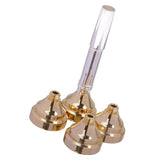 Maxbell Trumpet Mouthpiece 4 Sizes Set 3C 5C 7C 1-1/2C Gold Plated Mouth Pieces Kit