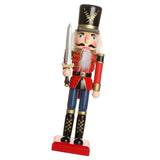 Maxbell Handpainted Standing Wooden Nutcracker Soldier Christmas Ornament Home Decoration Collectibles Birthday Gift