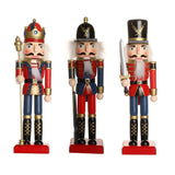 Maxbell Handpainted Standing Wooden Nutcracker Soldier Christmas Ornament Home Decoration Collectibles Birthday Gift