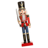 Maxbell Handpainted Standing Wooden Nutcracker Soldier Christmas Ornament Home Decoration Collectibles Birthday Gift