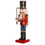 Maxbell Handpainted Standing Wooden Nutcracker Soldier Christmas Ornament Home Decoration Collectibles Birthday Gift
