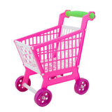 Maxbell Mini Plastic Children Shopping Hand Trolley Cart for Kids Developmental Pretend Role Play Toy Playset
