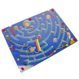 Maxbell Wooden Puzzle Magnet Beads Slot Maze Pen Labyrinth Alphabet+Nine Planets Toy