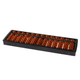 Maxbell 13 Rods Portable Plastic Beads Column Abacus Counting Number Soroban Calculating Tool Educational Math Toy Brown Beads Black Frame