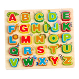 Maxbell Wooden English Alphabet Uppercase Letters Cognitive Board Educational Toy