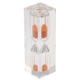 Maxbell 3 Minutes Clear Acrylic Hourglass Sandglass Sand Timer Kitchen Clock Orange