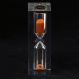 Maxbell 3 Minutes Clear Acrylic Hourglass Sandglass Sand Timer Kitchen Clock Orange