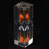 Maxbell 3 Minutes Clear Acrylic Hourglass Sandglass Sand Timer Kitchen Clock Orange
